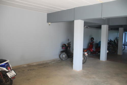 Our motorcycle parking area.