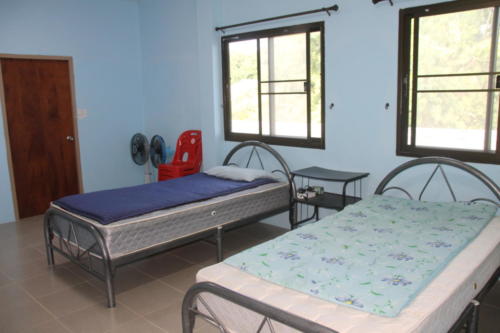 Staff room with 2 beds