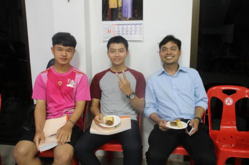Thanawat, Pon and Faa sharing some time together.